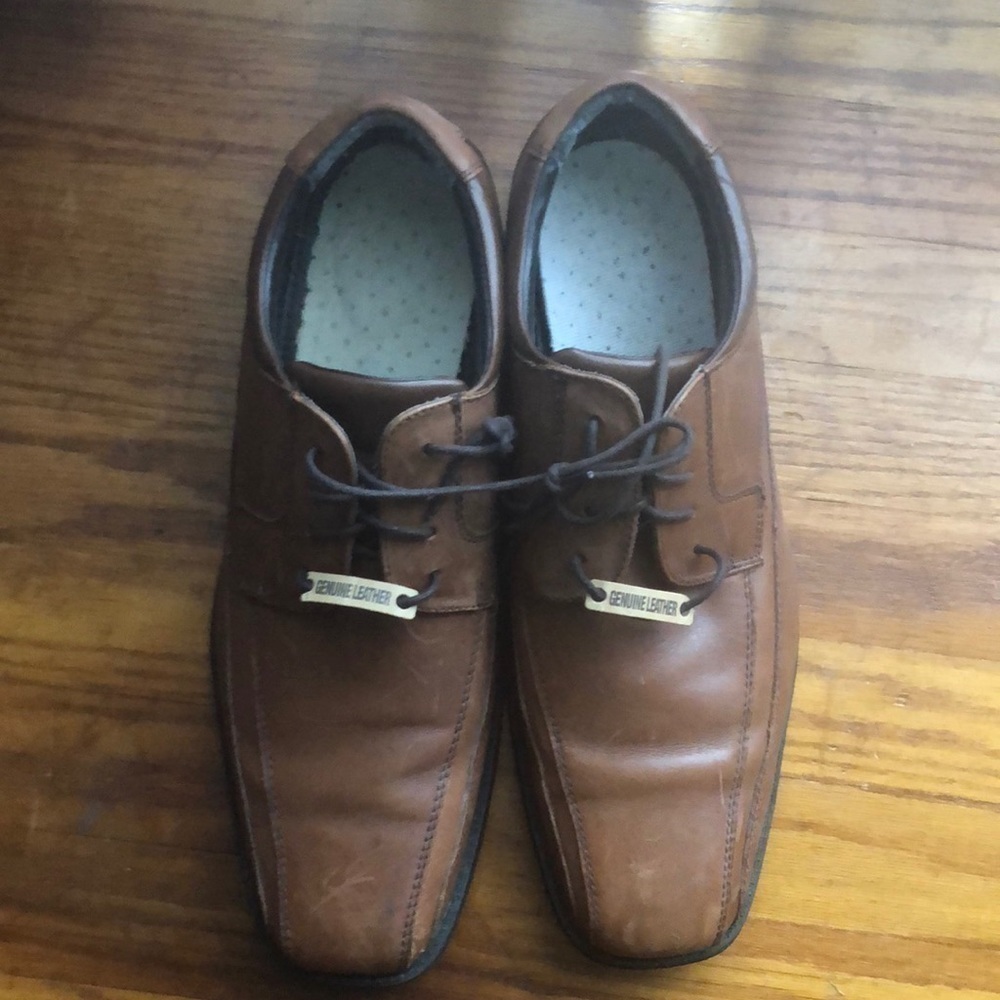 Men’s Leather Brown Classic Shoes Size 13